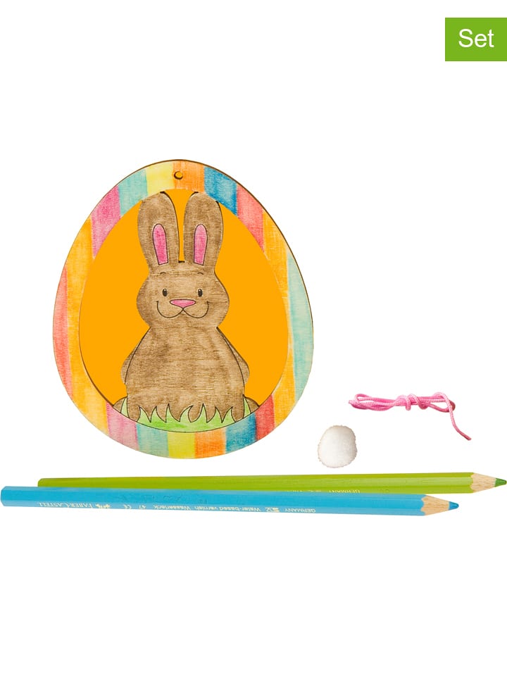 SUNNYSUE 4er-Set: Anhänger "Hase Lopi" in Natur - onesize