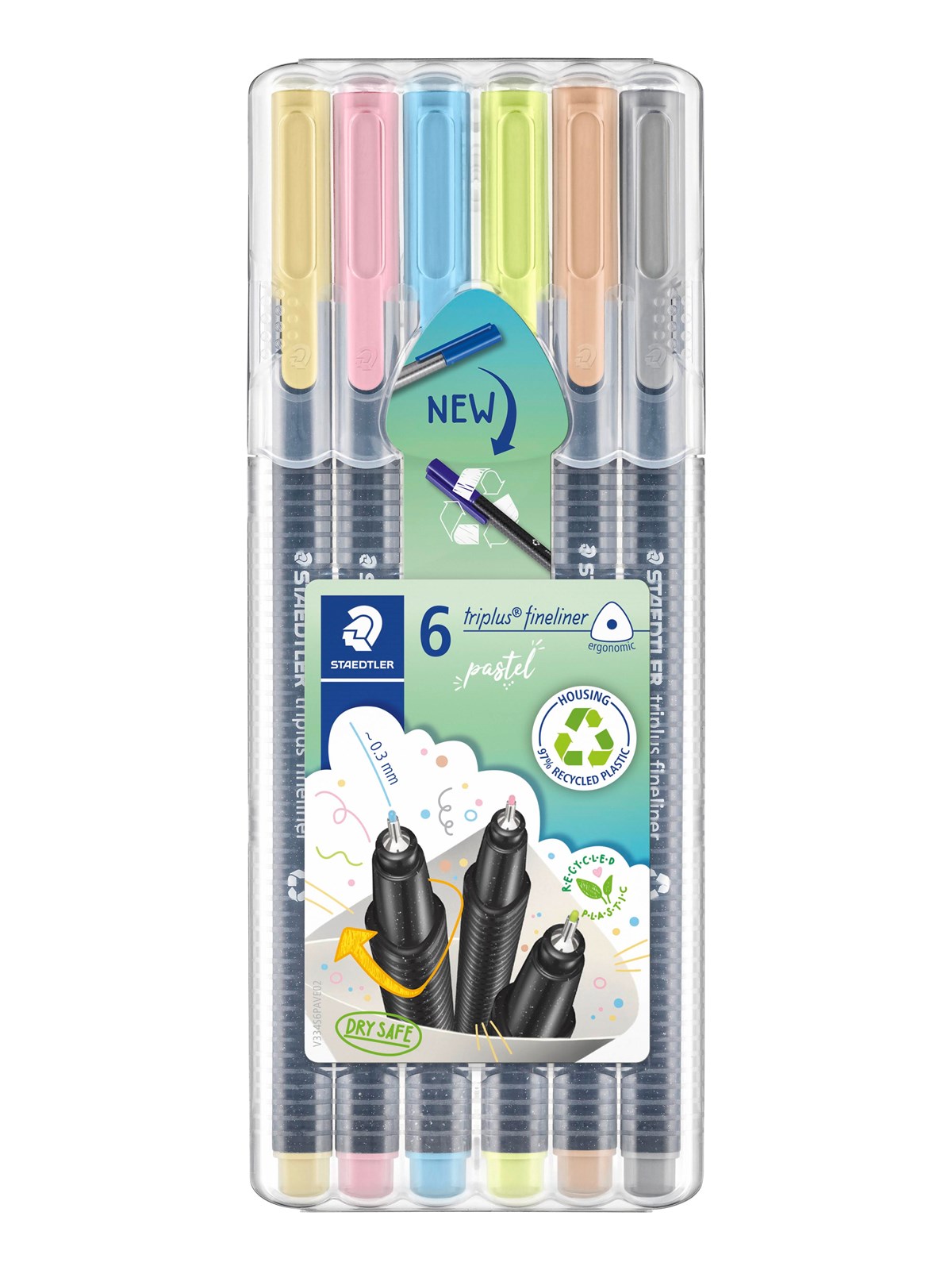 Staedtler Fineliner triplus 0.3mm 6pcs box