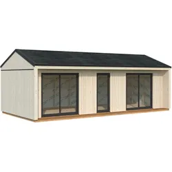 Palmako Gartenhaus Rebekka 31,8 m2 - 160 mm naturbelassen