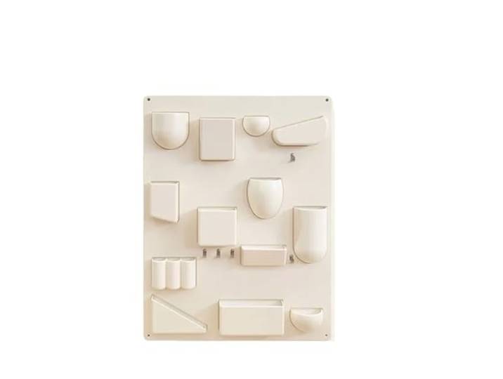 ZHYIHOUSA Badezimmer Organizer Aufbewahrungsregal for Wandhalter, Büros, Küchen, Organizer, Werkstätten, Badezimmer, Räume, Verschiedene Formen, Größen, Haken, Clips(Beige)