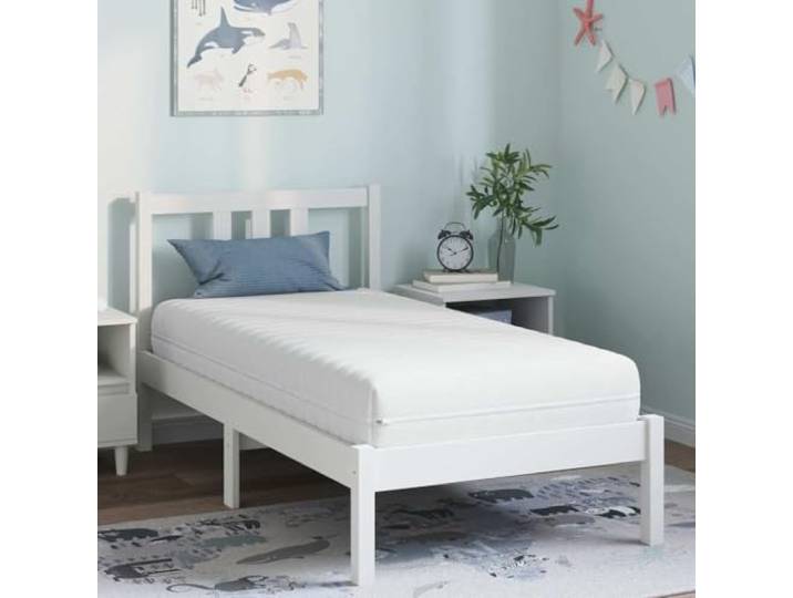 KTHLBRH Matratze 80 x 160 cm Weiß, Taschenfederkern mit Kokosnuss-Schicht 80x160 cm, weiß, Taschenfederkern, Kokosnuss-Schicht, Schaumstoff, pflegeleicht, modernes Design