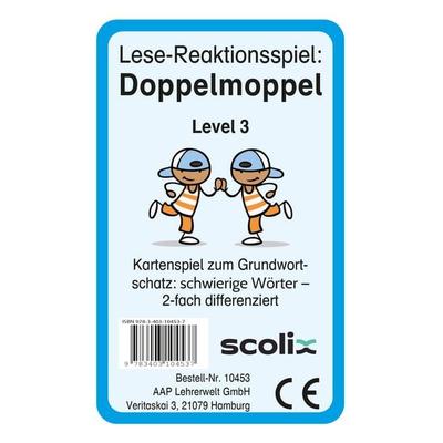 Lese-Reaktionsspiel: Doppelmoppel Level 3, Game von Christine Pufendorf, Scolix in der AAP Lehrerwelt GmbH, 978-3-403-10453-7