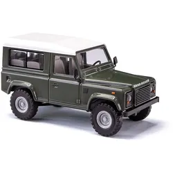 BUSCH 54302 1:87 Land Rover Defender 90, kurz Grün