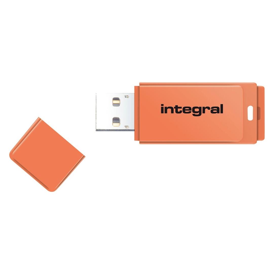Just Integral Neon - USB-Flash-Laufwerk - 32 GB - USB 2.0 (32 GB, USB-A) (INFD32GBNEONOR)