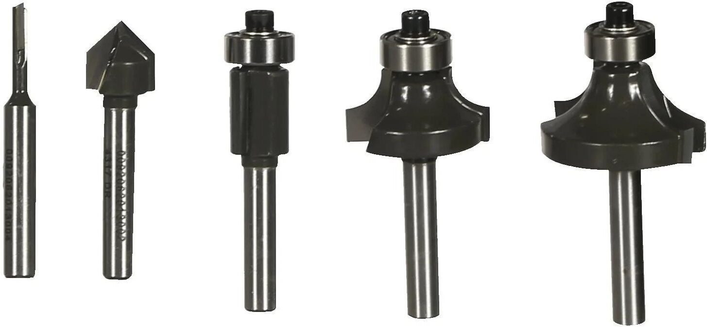 Fräser-Set RYOBI "Fräserset RAKRBS5", silber, Stahl, Fräsköpfe, Fräser-Set silber Einheitsgröße