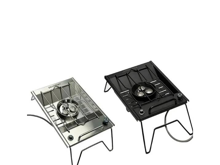 Réchaud à gaz IGT 8000W, 3 brûleurs, en acier inoxydable, portable, pour le camping, brasero de table, grill, coupe-vent, butane, propane