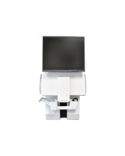 Ergotron Vertical Lift Patient Room Befestigungskit Tastaturablage Handgelenkkissen Maushalterung vertikale Verstellschiene für LCD-Bildschirm/Tastatur/Maus Stahl weiß Bildschirmgröße: 61 cm 24" (60-609-216)