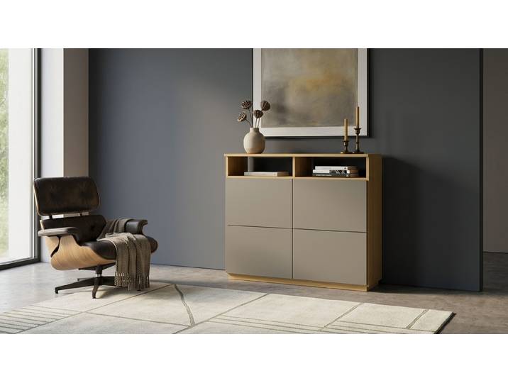 Buffet haut en chêne Chêne Naturel huilé