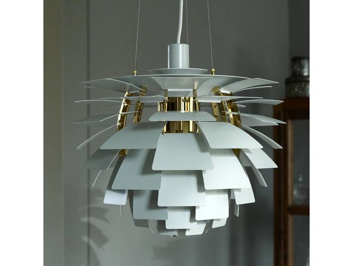 PH Artichoke Hängelampe, grün/messing Ø48 cm - Louis Poulsen - Wohnzimmer - Modern - Metall - Einflammig
