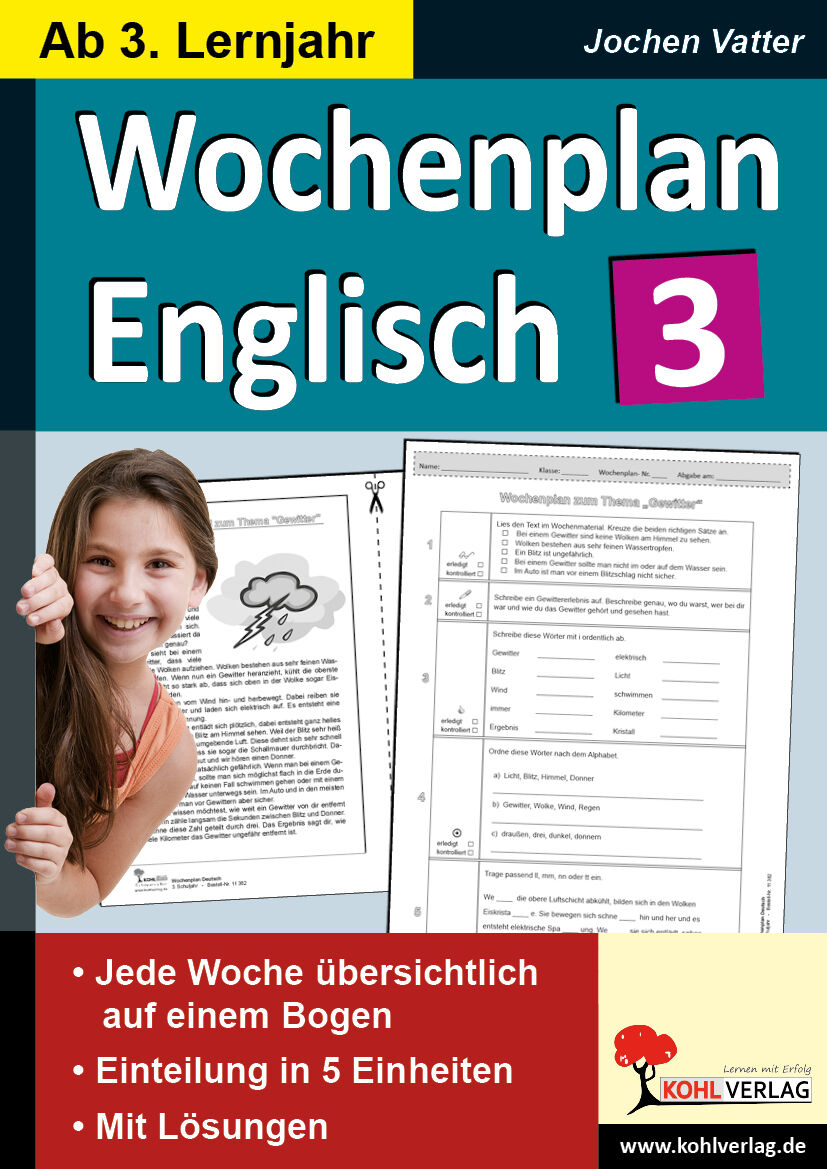 KOHL Verlag Wochenplan Englisch 3