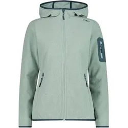 CMP Damen Unterjacke Kapuzen Fleecejacke Strick, Größe 40 in Grau 09