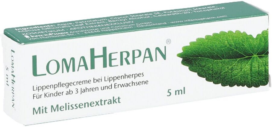 Lomaherpan Lippenpflegecreme mit Melissenextrakt 5ml