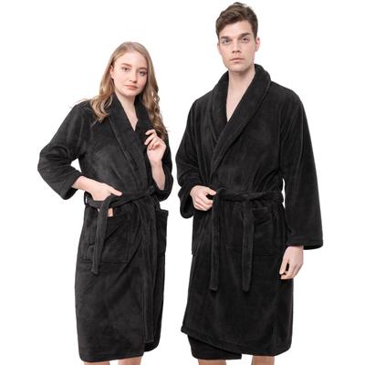 HAMMETEX "Bademantel unisex, ultraweicher & flauschiger Fleecemantel" Packung, ideal für Sauna & Spa, Hotelbademantel, Morgenmantel