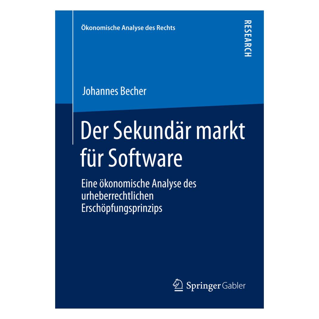 Springer Der Sekundärmarkt für Software (Deutsch, Softcover, Johannes Becher) (55578913)