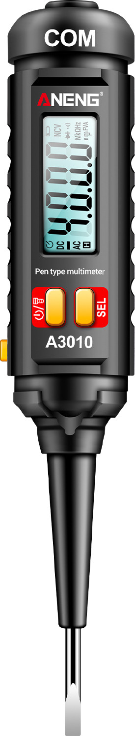 Cocosity Multimeter ANENG A3010 Pen-type True-RMS Digitale Multimeter met LCD-scherm en achtergrondverlichting