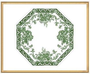 "Timeless Table Art - Sage W/Gold, 30"" X 37"" - Ballard Designs"