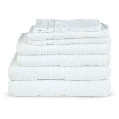 Handtuch Set EMOTION "Uni", weiß, 8 Stk., 2 Badetücher 70x140cm, 2 Gästetücher 30x50cm, 2 Handtücher 50x100cm, 2 Waschlappen 17x25cm, Frottee, Frottee, Obermaterial: 100% Baumwolle, Handtücher, Baumwolle, Walkfrottee, Bordüre, 500 GSM, Einfarbig,...