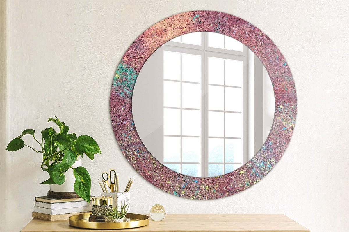 Coloray Bedrukte Spiegel Festival van Kleuren - Paars - 60 cm