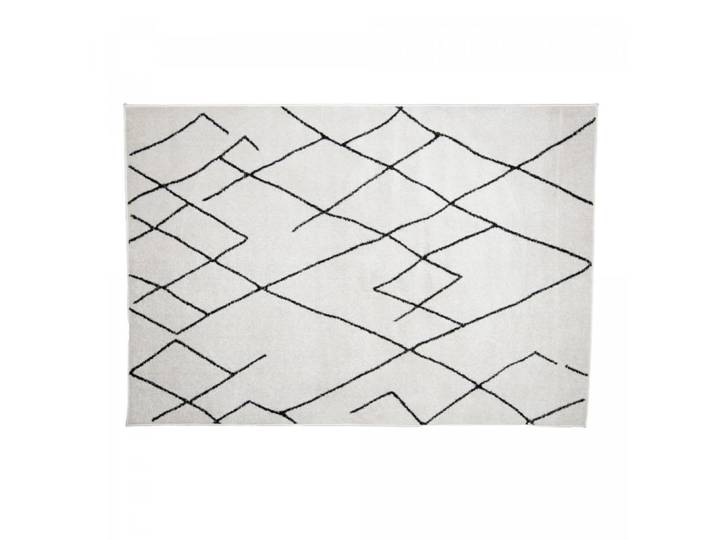 Tapis berbère style 120x170 crème, noir