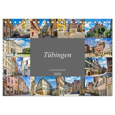Tübingen Stadtansichten (Tischkalender 2026 DIN A5 quer), CALVENDO Monatskalender