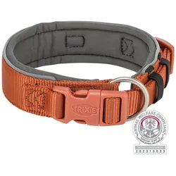 Trixie Halsband Hond Premium Extra Breed Roest / Grafiet Grijs - 53-62X5 Cm (Hund, Allgemein), Halsband + Leine