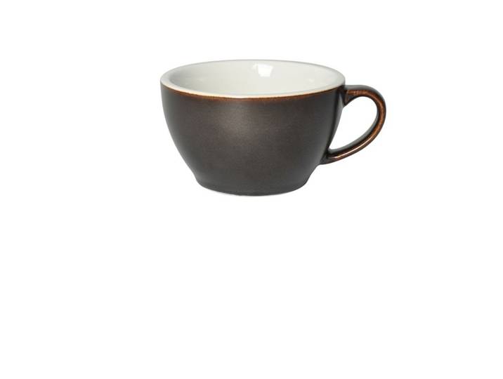 Diverse Cappuccinotasse Eggi Anthrazit Porzellan H 6 cm 0.25 l