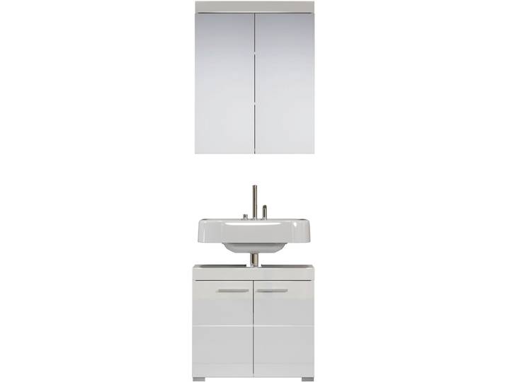 Badezimmer-Set Clairo weiss Holzwerkstoff B 60 T 34 H 190 cm - Badezimmer-Set
