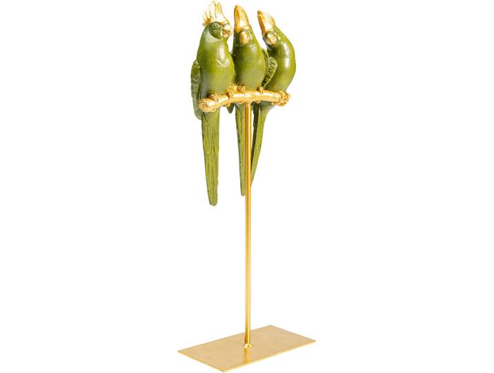 KARE Dekoobjekt Parrot Friends - Farbe: gold - Material: Polyresin - 145