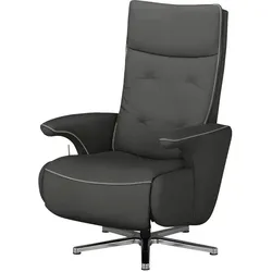 Kollektion Kraft Drehsessel aus Leder Franzi ¦ schwarz ¦ Maße (cm): B: 73 H: 115 T: 83.0