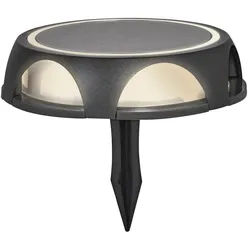 Ledvance LED-Erdspießleuchte Endura Style Utili Round Wall and Ground Solarbetriebene Leuchte zur einfachen Wand- oder Bodenmontage