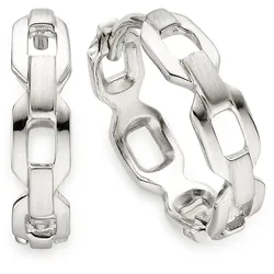 Paar Creolen FIRETTI "Schmuck, Geschenk, Creolen Silber rhodiniert", silberfarben, Ohrringe, Damen, 16,3mm, Silber 925 (Sterlingsilber)