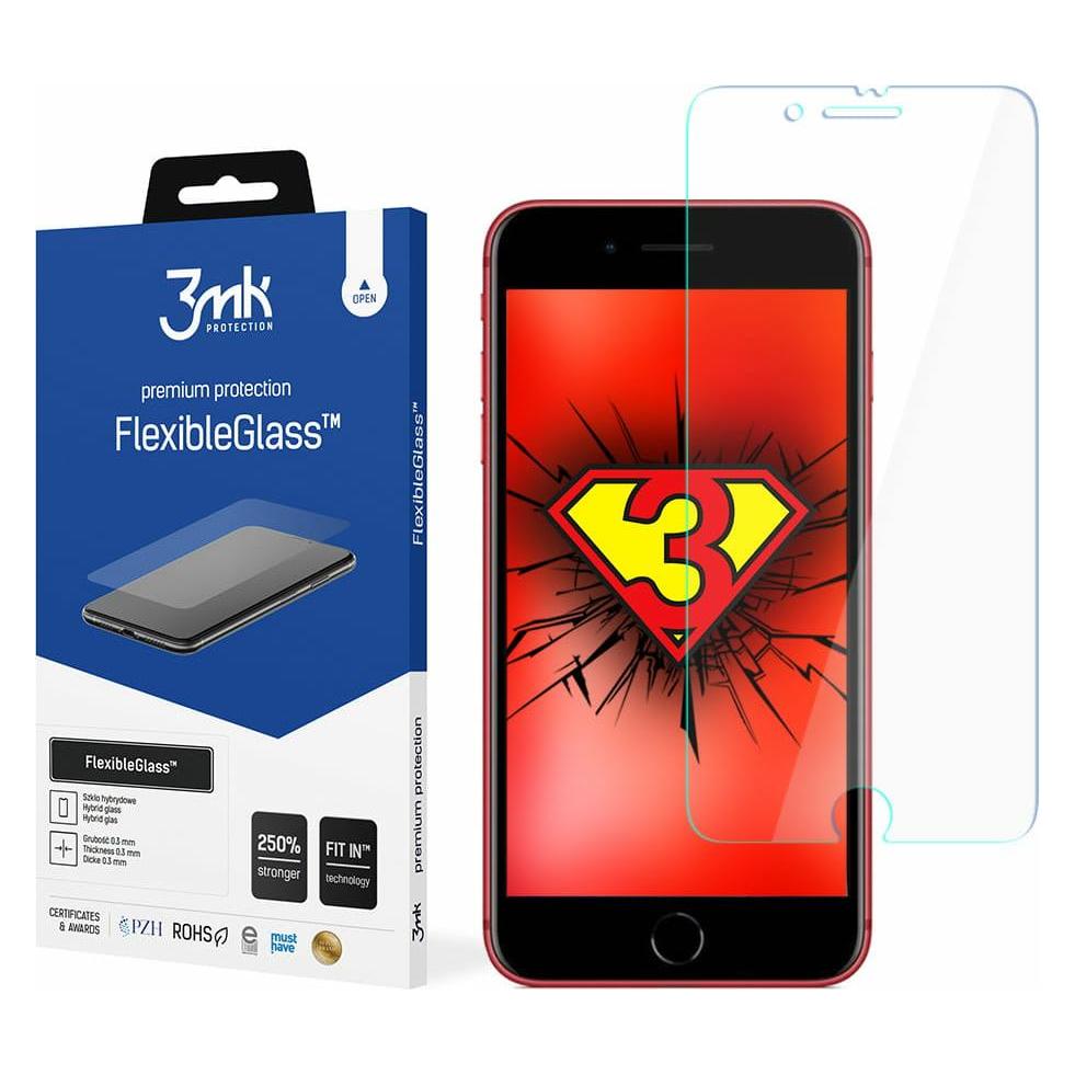 3MK hybrid glass Flexible 2.5D for iPhone 8 Plus (1 Stk., Apple iPhone 8 Plus) (GSM098299)