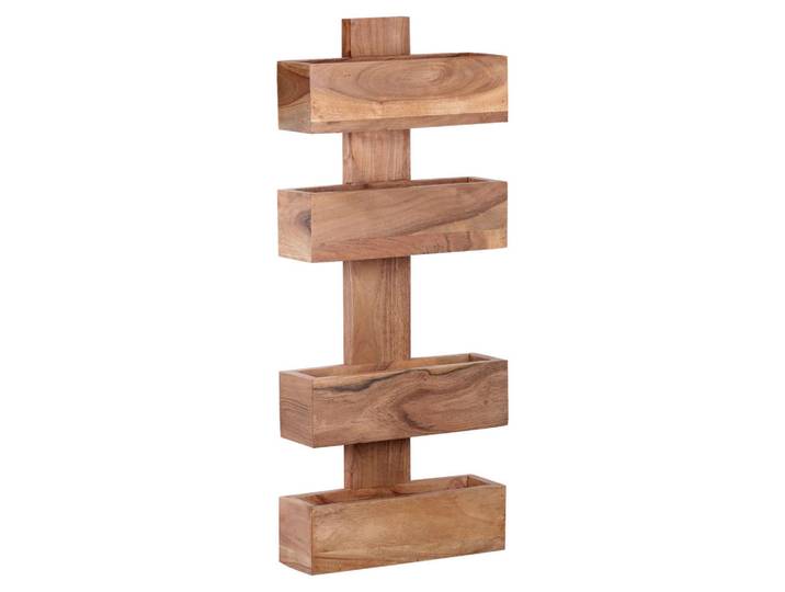 Mid.you Zeitungsständer, Akaziefarben, Holz, Akazie, massiv, 30x72x10 cm, Ordnen & Aufbewahren, Zeitungsständer