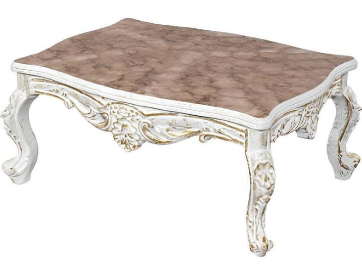 Xlmoebel Couchtisch Barock Rokoko Tisch aus hochwertigem Holz mit eleganter Ästhetik (1-St), Hergestellt in Europa