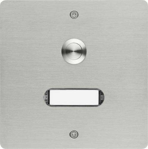 Grothe 55401 Klingeltaster mit Namensschild Edelstahl V2A