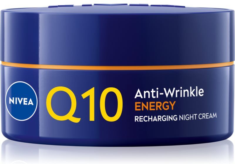 NIVEA Q10 Anti-Wrinkle Energy Hud energigivende natcreme med anti-rynkeeffekt 50 ml