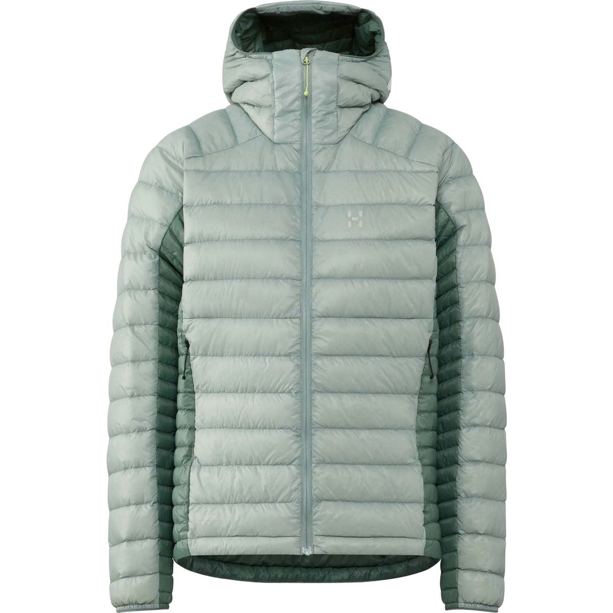 Haglöfs L.I.M Down II Hood Women dew green/chlorophyll green (5YX) M 6078025YX020