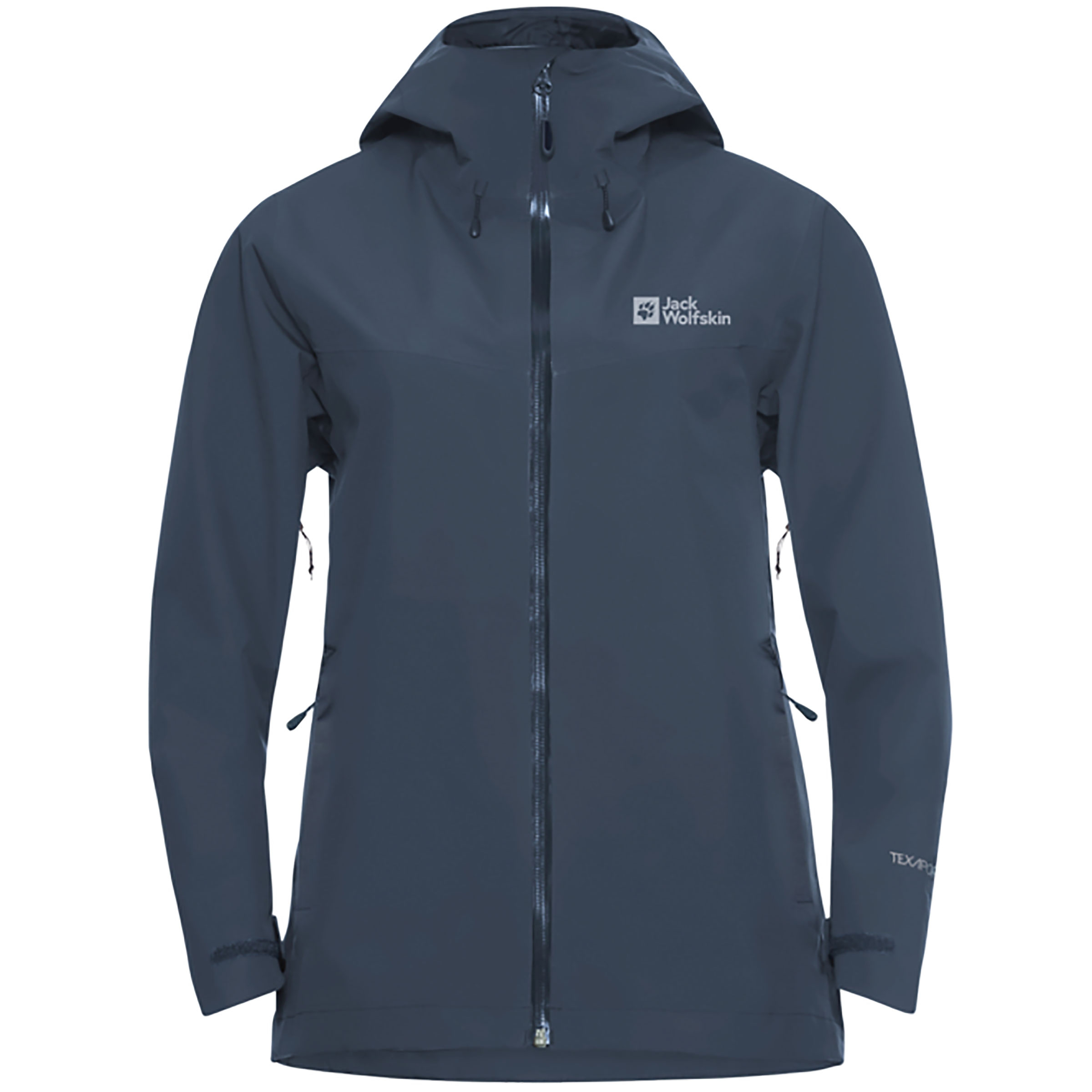 Jack Wolfskin Highest Peak 3l Damen Regenjacke blau Größe S Camping Wasserdicht Wasserabweisend