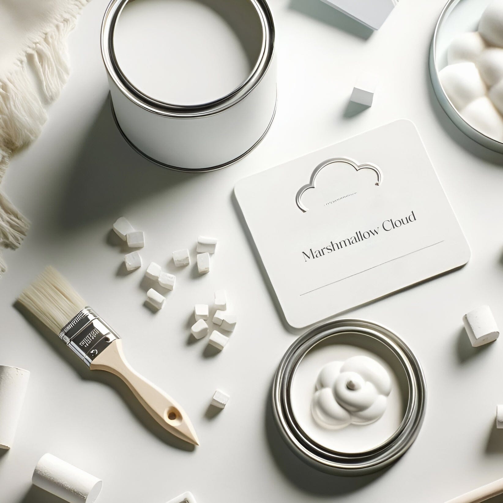 Marshmallow Cloud White Matt Wood & Trim Paint - 750ml