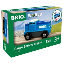BRIO World - Blaue Batterie-Frachtlok