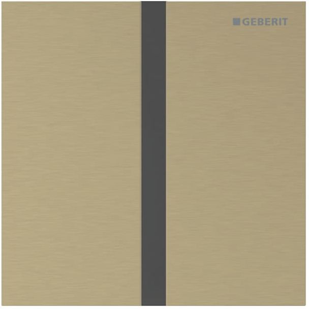 Geberit Typ 40 Urinal-Steuerung 116227QF1 elektronisch, Square, messingfarben / gebürstet, easy-to-clean-beschichtet