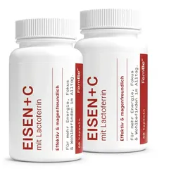 Eisentabletten mit Lactoferrin & Vitamin C 2 Monate