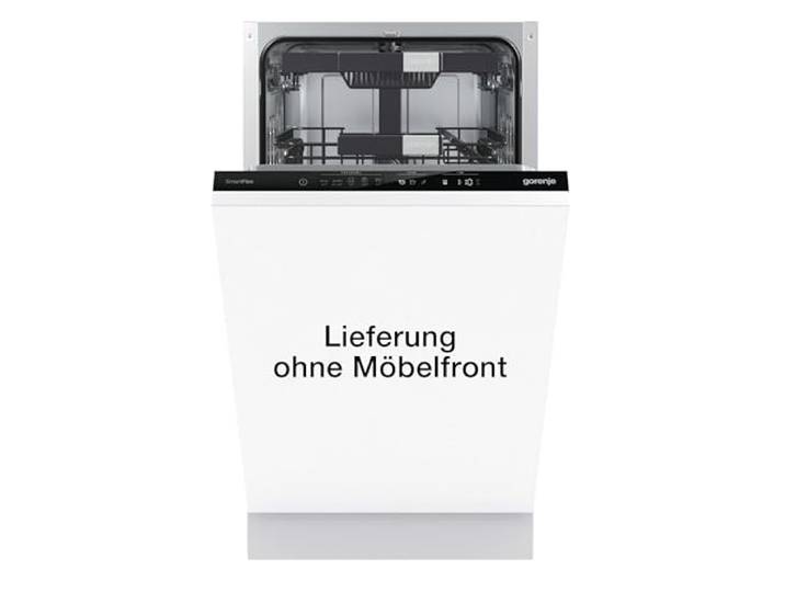 Gorenje GV583C10 Vollintegrierbarer Geschirrspüler, 45cm, 10 Maßgedecker, TotalDry automatische Türöffnung, ExtraHygiene, vollständiger Überlaufschutz, Spültemperatur bis 65°C