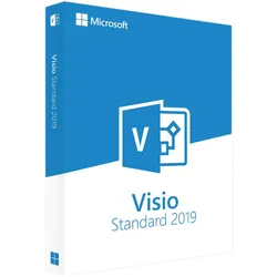 Microsoft Visio 2019 Standard | Windows | Dauerlizenz | Diagramm- & Prozessvisualisierung