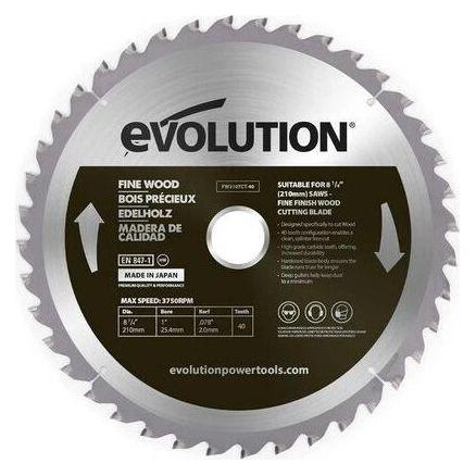 Evolution Widia saw for cutting wood Small wood 210 mm (EVO-FW210TCT-40)