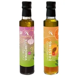 AROMA OLYMP Bio Zwei-Phasen Set Vinaigrette Klassik und Pfirsich-Orange Inhalt 500ml