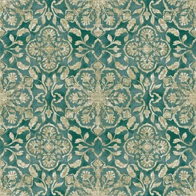 Galerie Wallcoverings Elegance Collection Floral Stripe Shimmer Finish Non-woven Wallpaper Roll