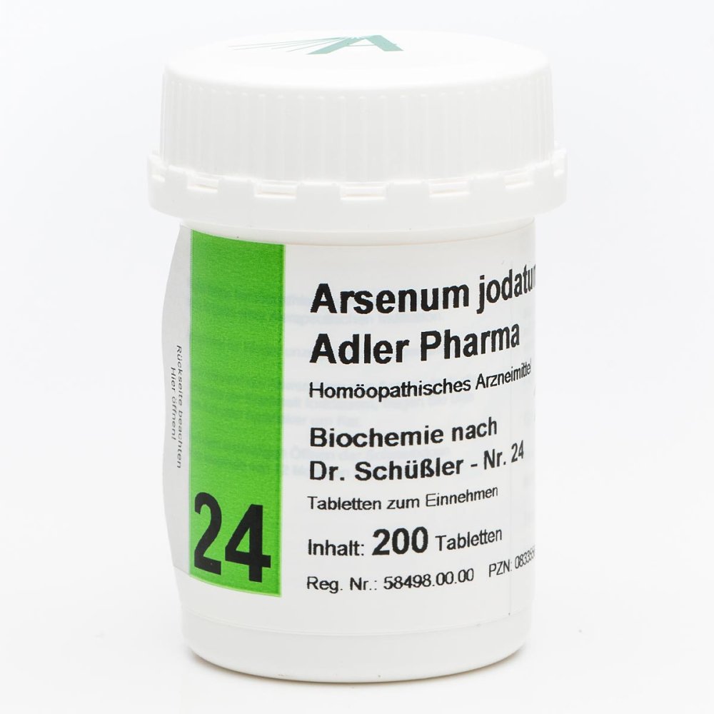 Adler Pharma Produktion und Vertrieb GmbH Biochemie Adler 24 Arsenum jodat.D12 Ad.p. Tabletten 00833556