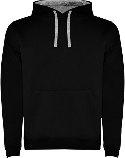 Sweat à capuche publicitaire en molleton gratté Urban XXXL NOIR/GRIS CHINÉ