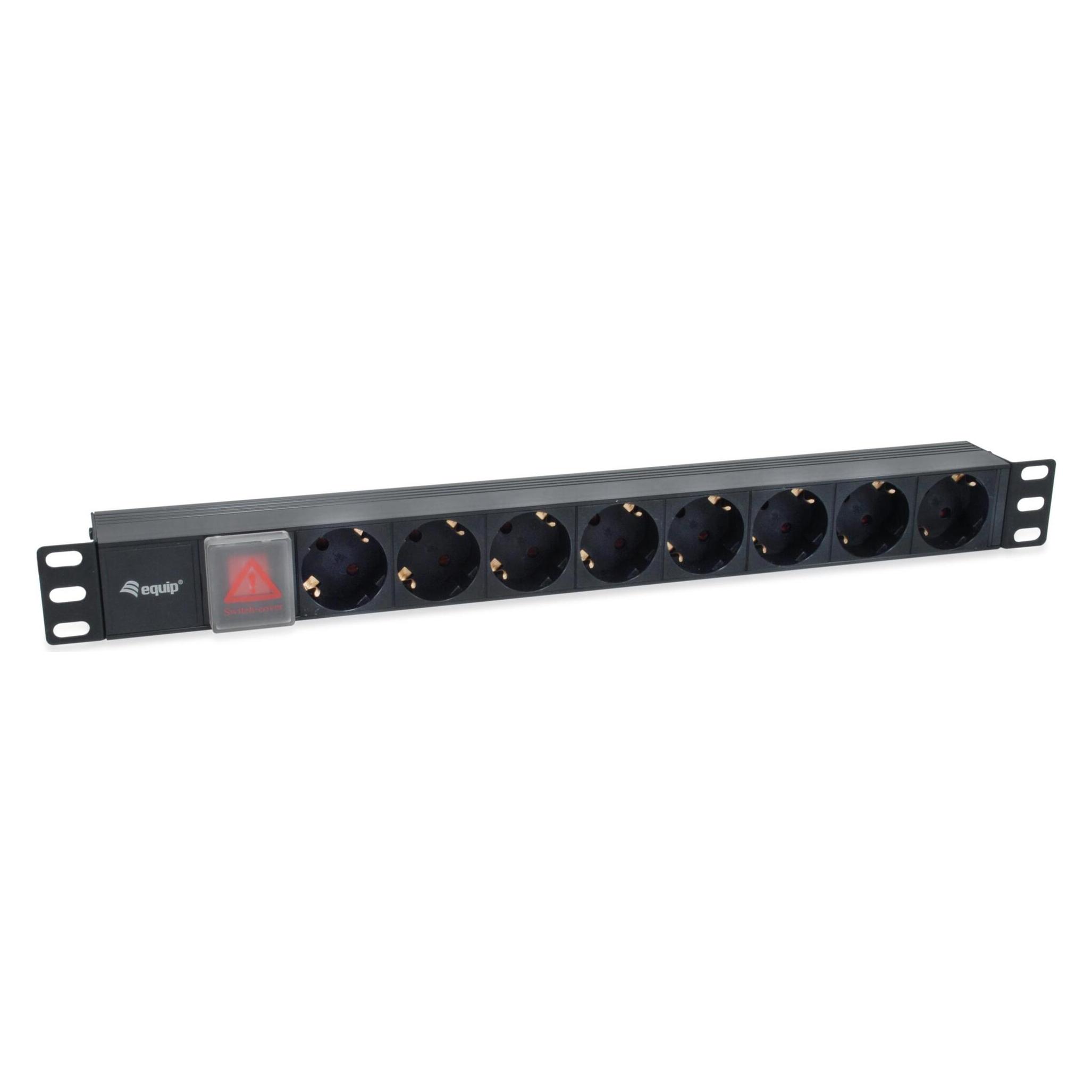 equip Steckdosenleiste 1HE8fach IEC C14 Schalt. sw (333286)